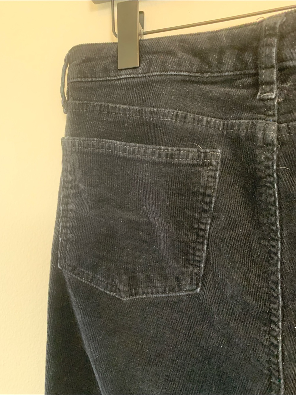 Lauren Ralph Lauren Black Label Black Straight-Leg Corduroy Jeans - Picture 6 of 16